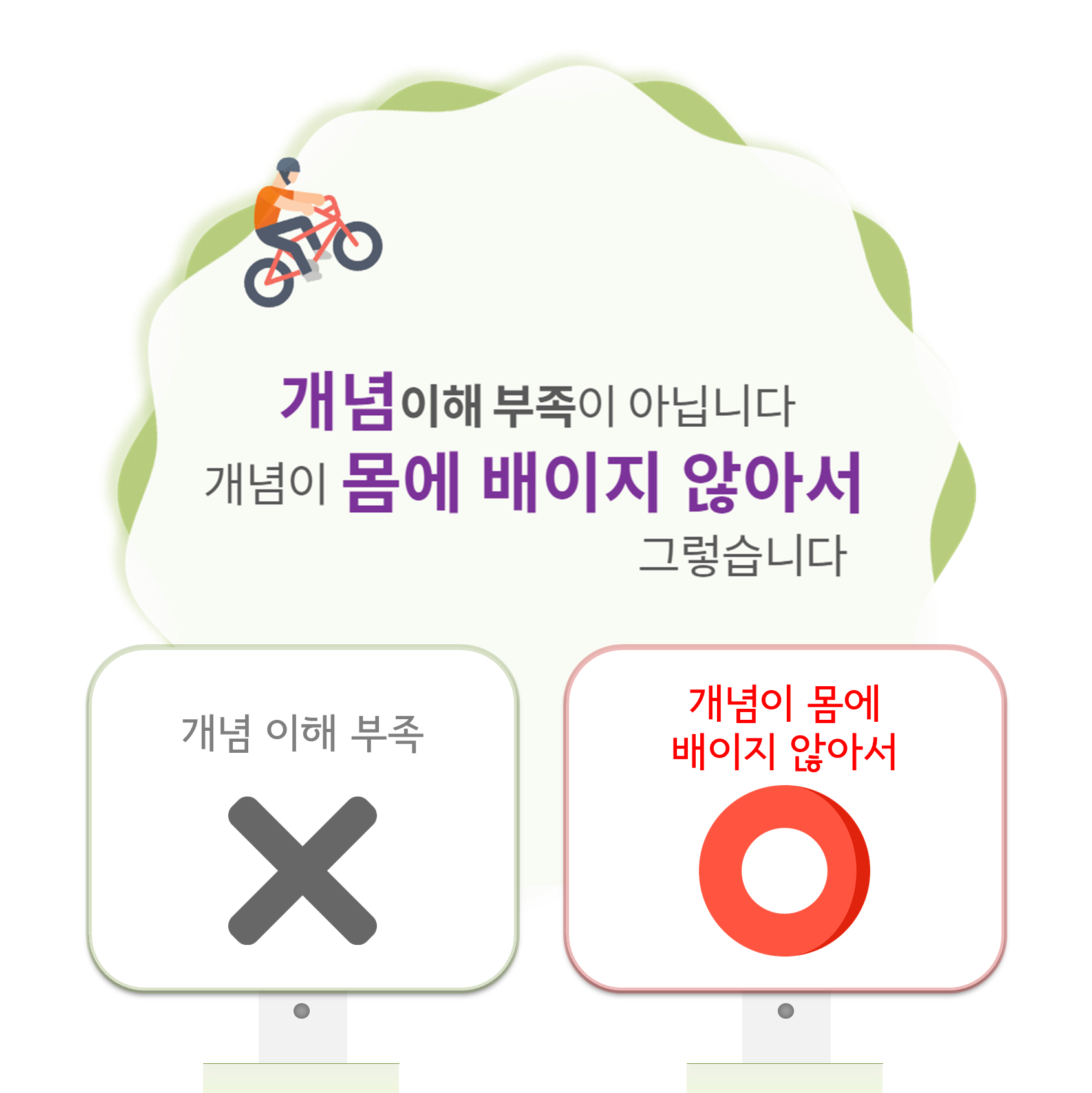 수피온-개념은 이해 부족이 아닌 몸에 배이지 않은 것